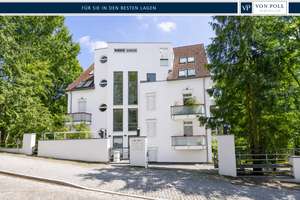 Ihr zu Hause im Grünen: stilvolle Gartenwohnung mit Kamin und Wassernähe