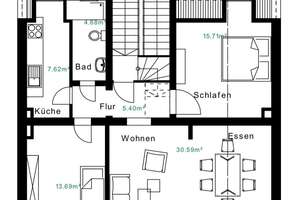 Charmante Dachgeschosswohnung mit 77 m² Wohnfläche und 36 m² Nutzfläche – Die vollständige Adresse der Immobilie erhältst du vom Anbieter., 42389 Langerfeld-Beyenburg, Wuppertal – Vorschaubild 7