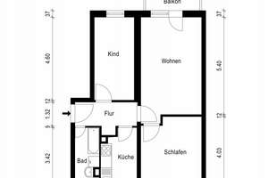 Schöne 3-Raum-Wohnung im Stadtzentrum mit Balkon! – 39104 Altstadt, Magdeburg – Vorschaubild 3