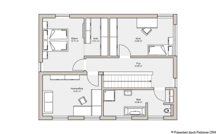 Grundriss Obergeschoss
