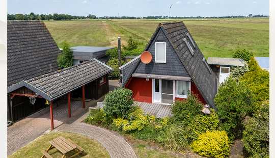 Bild von Gemütliches Nurdachhaus am Großen Meer – Eigentumsgrundstück mit Weitblick
