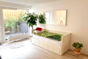 Möbliertes 1-Zimmer-Studio mit privater Terrasse | Unterbilk | sofort frei