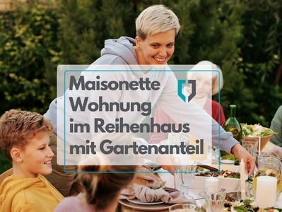 Exklusive Maisonette Wohnung im Reihenhaus (mit Gartenantei) in perfekter Lage