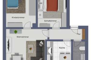 3-Zimmer- Eigentumswohnung in zentraler Lage - vermietet und gepflegt – Die vollständige Adresse der Immobilie erhältst du vom Anbieter., 49074 Gartlage, Osnabrück – Vorschaubild 8