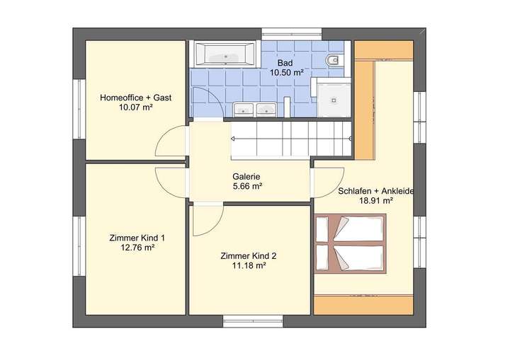 Grundrissvorschlag 5 Zimmer OG