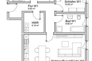 3-Zimmer Neubauwohnung mit Garten in Braunschweig-Thune – ruhig & wertstabil – Am Grefenhoop 6, 38110 Wenden-Thune-Harxbüttel, Braunschweig – Vorschaubild 6