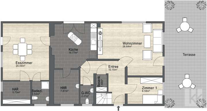 Grundriss Erdgeschoss