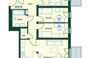 Bezugsfrei im Juli 2026! Großzügig geschnittene 4-Zimmer-Wohnung mit sonnigen Balkonen - KFW 40! – Die vollständige Adresse der Immobilie erhältst du vom Anbieter., 13158 Wilhelmsruh, Berlin – Vorschaubild 15
