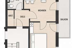 Bezugsfrei in München-Altperlach: Helle 2-Zimmer-Wohnung mit großem Balkon & TG-Stellplatz – Die vollständige Adresse der Immobilie erhältst du vom Anbieter., 81737 Altperlach, München – Vorschaubild 11