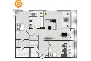 Großzügige Dachgeschoss-Maisonette-Galerie-Wohnung mit 4 Zimmer / 2 Balkone / renovierungsbedürftig – Robert-Stolz-Str. 13, 40470 Mörsenbroich, Düsseldorf – Vorschaubild 35