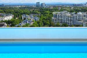 Bogenhausen 15. Stock 3-Zimmer-Wohnung mit Alpenblick & Rooftop-Pool - Privatverkauf!