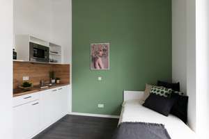Zentral und modern:  Möbliertes Apartment mit großzügigem Balkon in Düsseldorf Rath – 40472 Rath, Düsseldorf – Vorschaubild 8