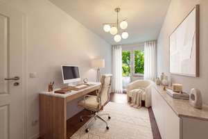 Gartenfeeling und Pool: Moderne und helle 2,5-Zimmer-Wohnung mit Südterrasse und Balkon – Die vollständige Adresse der Immobilie erhältst du vom Anbieter., 81929 Johanneskirchen, München – Vorschaubild 7