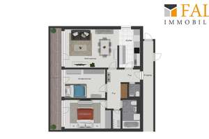 Attraktive 3-Zimmer-Wohnung mit großem Balkon, Tiefgaragenstellplatz in Junkersdorf – Die vollständige Adresse der Immobilie erhältst du vom Anbieter., 50858 Junkersdorf, Köln – Vorschaubild 11