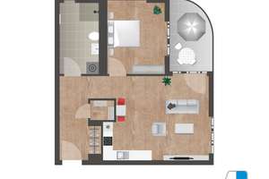 ERSTBEZUG JULI 2026 im Hochgelegen !Moderne 2 Zimmer-Wohnung TYP L