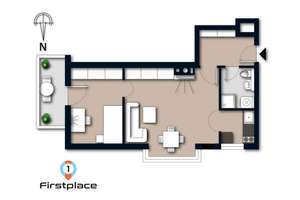 FIRSTPLACE – Bezugsfreie 2-Zi.-Whg. in Ramersdorf mit Balkon, Erker & TG-Stellplatz – Die vollständige Adresse der Immobilie erhältst du vom Anbieter., 81671 Ramersdorf, München – Vorschaubild 9