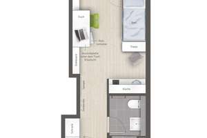 Modernes Appartment, direkt an der Uni Bremen / Technologiepark im Studentenwohnheim von privat – Mary-Astell-Str. NN, 28359 Lehe, Bremen – Vorschaubild 6