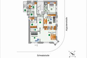 Klassisch-britisch: 3-Zimmer-Wohnung mit Balkon in Stuttgart West – Augustenstraße 88, 70178 Rotebühl, Stuttgart – Vorschaubild 7