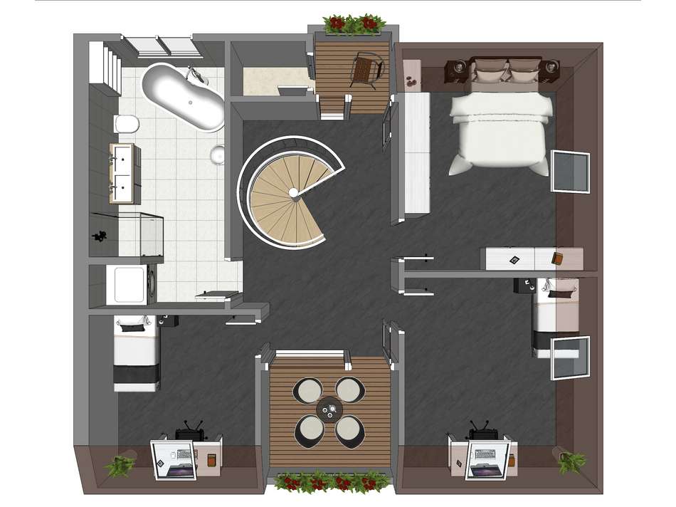 6.OG Maisonettenwohnung