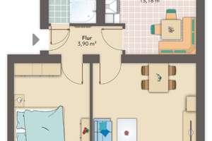 Renovierte 2-Zimmer-Wohnung über den Dächern von Bremerhaven-Lehe! – Hökerstraße 15, 27568 Lehe, Bremerhaven – Vorschaubild 10