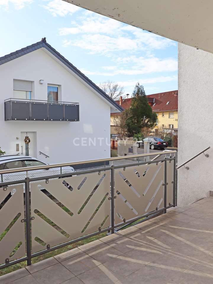 Balkon der Erdgeschosswohnung