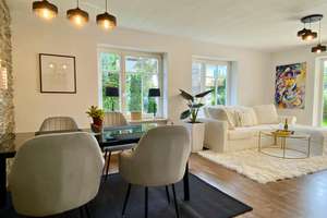 Top Möbliert / Fully furnished: Elegante 3-Zi-Gartenwohung, WLAN, Home Office, TG-Stellplatz – Die vollständige Adresse der Immobilie erhältst du vom Anbieter., 81827 Waldtrudering, München – Vorschaubild 3
