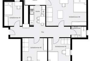 Neu sanierte 4-Zimmer Wohnung in Regensburg – Friesenstraße 5, 93053 Kasernenviertel, Regensburg – Vorschaubild 16