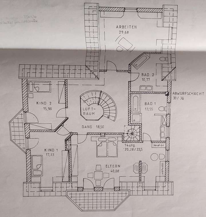 Grundriss Obergeschoß
