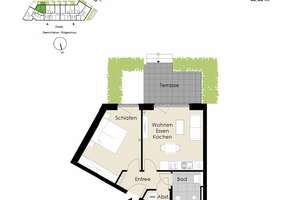 Moderne 1,5-Zimmer-Wohnung in Bonn-Endenich – Die vollständige Adresse der Immobilie erhältst du vom Anbieter., 53121 Endenich, Bonn – Vorschaubild 2