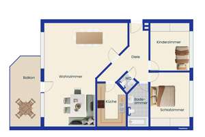 Einziehen und wohlfühlen - ca. 88 m² große 3-Zimmer-Wohnung mit Balkon in Mülheim an der Ruhr – 45472 Heißen, Mülheim an der Ruhr – Vorschaubild 16