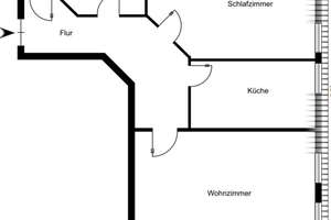 Solide Kapitalanlage – 2-Zimmerwohnung in ruhiger 2. Reihe – Rothenburger Straße 16a/ T2/ DG mi re, 1099 Äußere Neustadt, Dresden – Vorschaubild 3