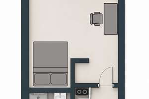 Modernes 1-Zimmer-Apartment mit neuem Bad & Küche  – Prinz-Regent-Straße 5, 44799 Wiemelhausen, Bochum – Vorschaubild 6