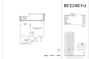 Schöne Zwei-Zimmer Wohnung im Eden Tower – Die vollständige Adresse der Immobilie erhältst du vom Anbieter., 60327 Gallus, Frankfurt am Main – Vorschaubild 7