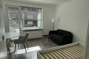 Helles, teilmöbliertes 1-Zi.-Apartment mit Balkon in Barmbek-Süd – Heitmannstraße 46a, 22083 Hamburg – Vorschaubild 3