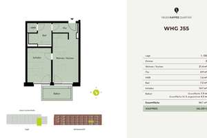NEUES KAFFEEQUARTIER - 2 Zimmer-Wohnung mit Balkon – Johann-Jacobs-Straße 28, 28217 Überseestadt, Bremen – Vorschaubild 3