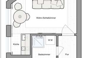 saniertes Studio-Apartment, möbliert und ruhig – Rykestr. 40, 10405 Prenzlauer Berg, Berlin – Vorschaubild 16