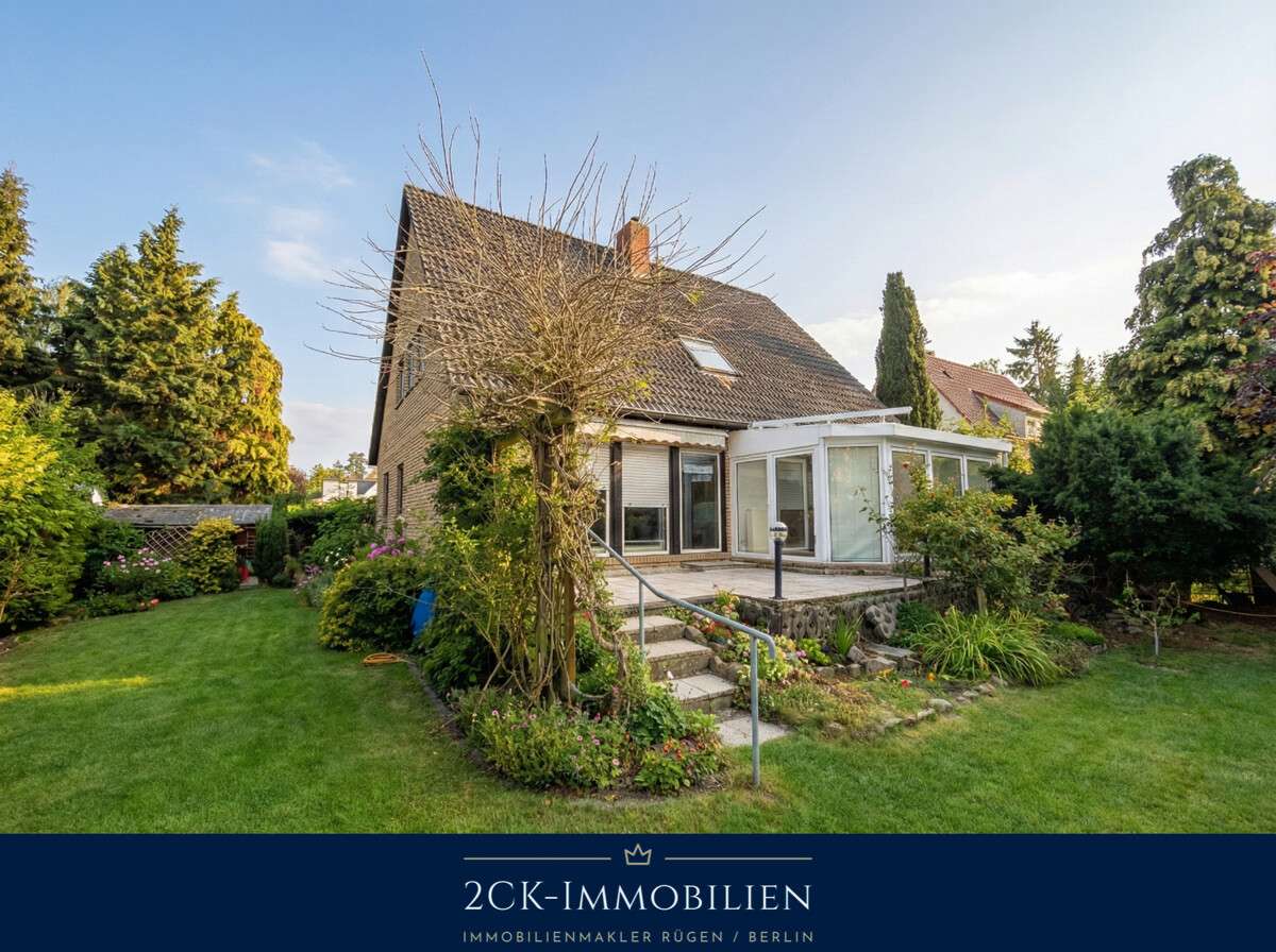 Viel Raum: 185m² Wfl, 5 Schlafzi., 2 Bäder, Wintergarten, Vollkeller & 550m² Garten mit Süd-Terrasse, Berlin – Bild 1