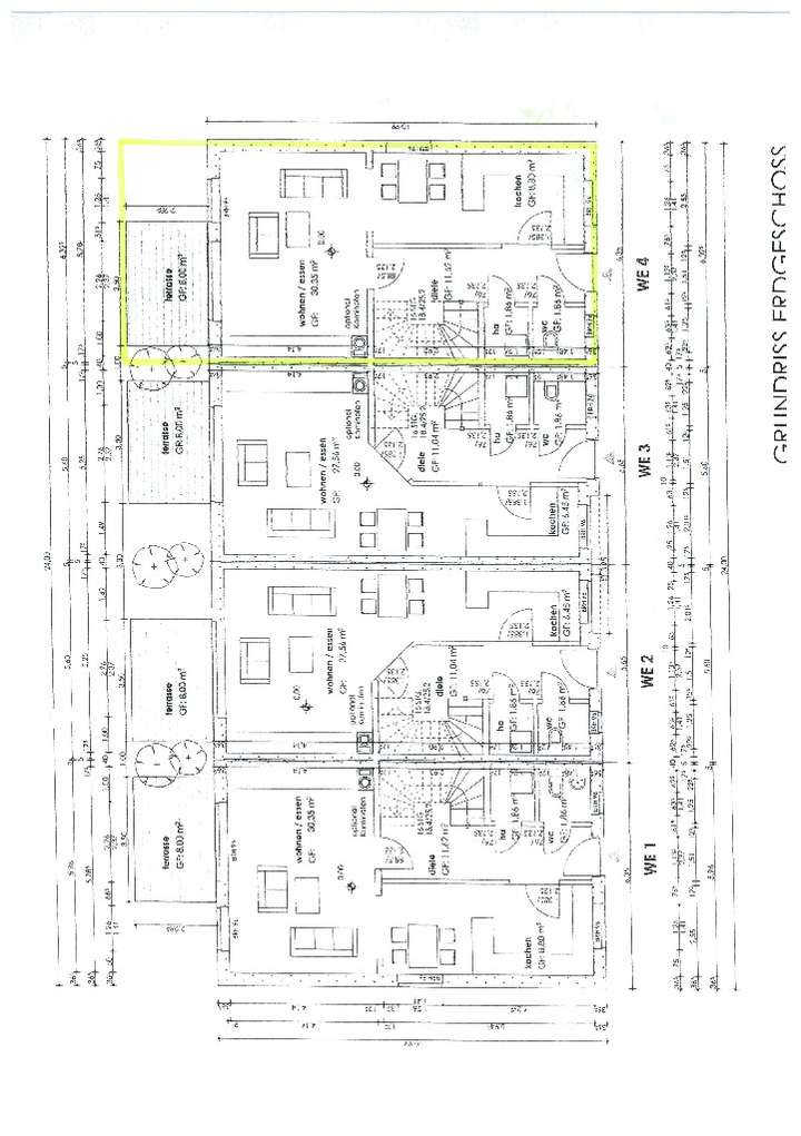 Grundriss Erdgeschoss WE4