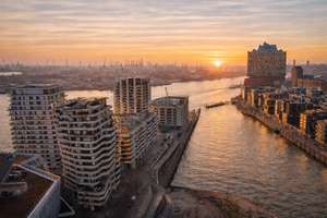 Exklusive Wohnung im Marco-Polo-Tower mit schönster Terrasse Hamburgs