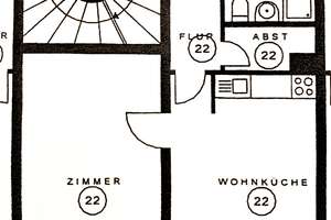 Top 2-Zimmer-Wohnung  möbliert mit Küche zur Miete in Zollstock, Köln