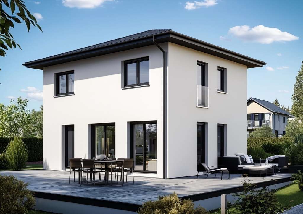 Immobilie in Pinnow - NEUBAU Moderne Stadtvilla in Pinnow - Stilvoll wohnen nahe Schwerin! - Bild 0