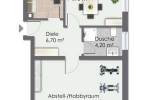 Helle 2-Zi Souterrain WHG mitten in Ohligs! Ab 01.08. 700€ warm!  – Lahnstraße 16, 42697 Ohligs/Aufderhöhe/Merscheid, Solingen – Vorschaubild 11
