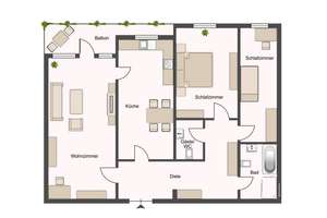 Attraktive 3-Zimmer-Wohnung mit Balkon, Aufzug und Stellplätzen! – Die vollständige Adresse der Immobilie erhältst du vom Anbieter., 33609 Heepen, Bielefeld – Vorschaubild 9