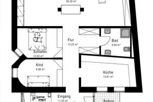 Luxuriöse 3-Zimmer-Wohnung mit Balkon in Ingolstadt – Kreuzstraße 18, 85049 Mitte, Ingolstadt – Vorschaubild 11