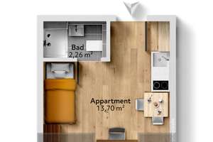 Neubau: Mikroapartments in KFW 55-Standard (A+) | Ap. 25 – Die vollständige Adresse der Immobilie erhältst du vom Anbieter., 81247 Obermenzing, München – Vorschaubild 7