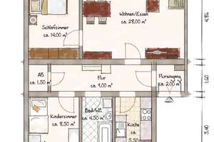 Vermietete Drei-Zimmer-Wohnung mit Altbauflair in zentrumsnaher Lage – 4107 Zentrum-Süd, Leipzig – Vorschaubild 12
