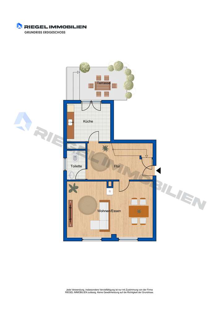 Immobilie in Otterstadt - Sie hier? Wir auch! Behagliches Einfamilienhaus mit modernem Kachelofen Terrasse und Garten - Bild 2