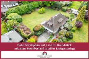 Hohe Privatsphäre in Ammersbek-Bünningstedt. 6-Zimmer mit ca. 2.100 m² parkähnlichem Südgrundstück.