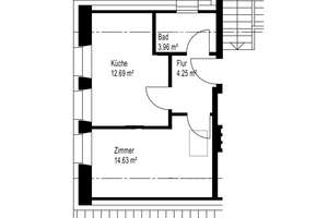 MÖBLIERTE 2-ZI.-MAISONETTE-WOHNUNG – Die vollständige Adresse der Immobilie erhältst du vom Anbieter., 86154 Links der Wertach-Süd, Augsburg – Vorschaubild 5