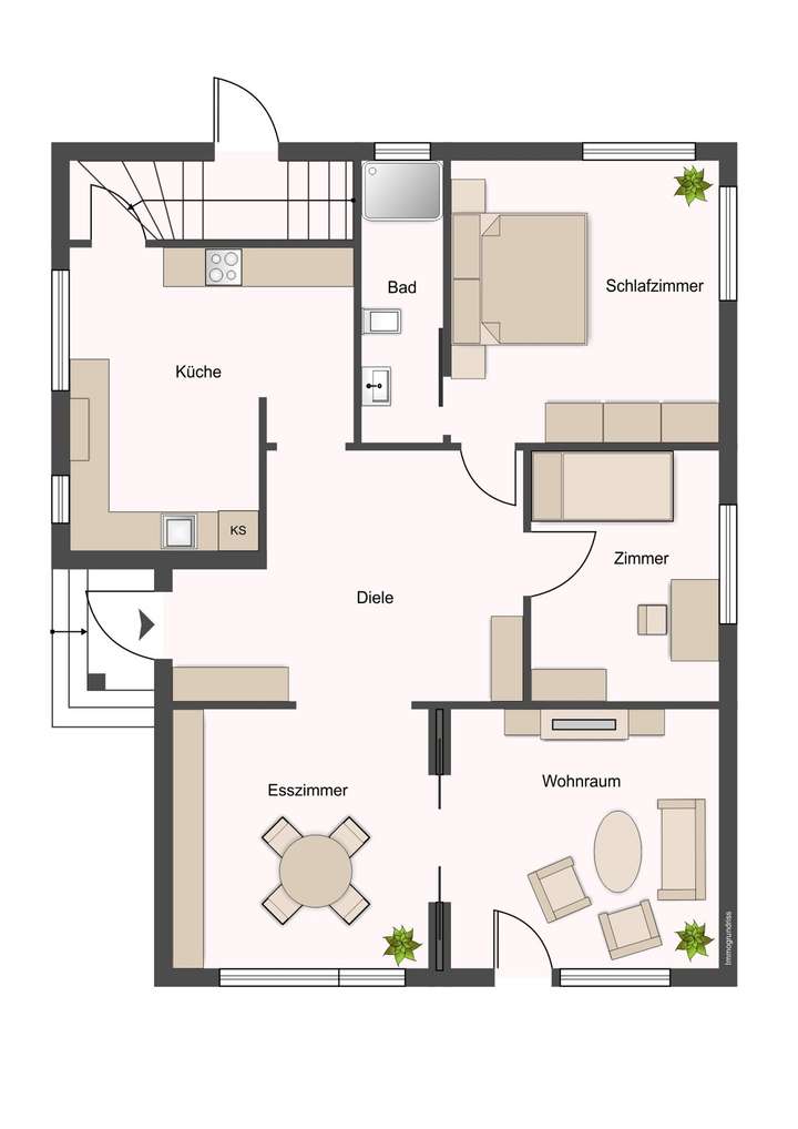 Grundriss Hochparterre